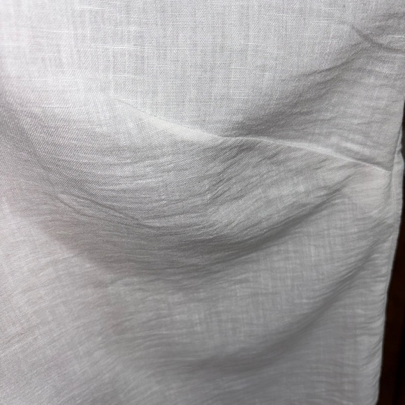 NWT Fred David size 3x white sleeveless fitted shirt with embroidery lightweight - Picture 3 of 5